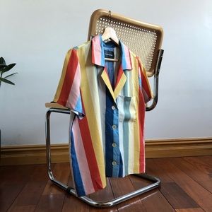 ❎SOLD❎Reformation Rainbow Button Shirt 🌈